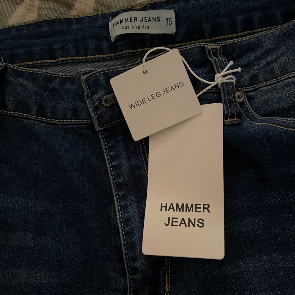 New wide leg Hammer flare jeans size 15